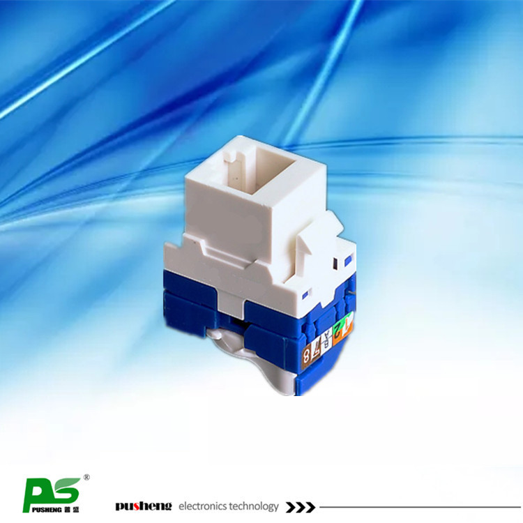 CAT6A超六类非屏蔽免工具旋转打线式万兆网络信息模块连接器