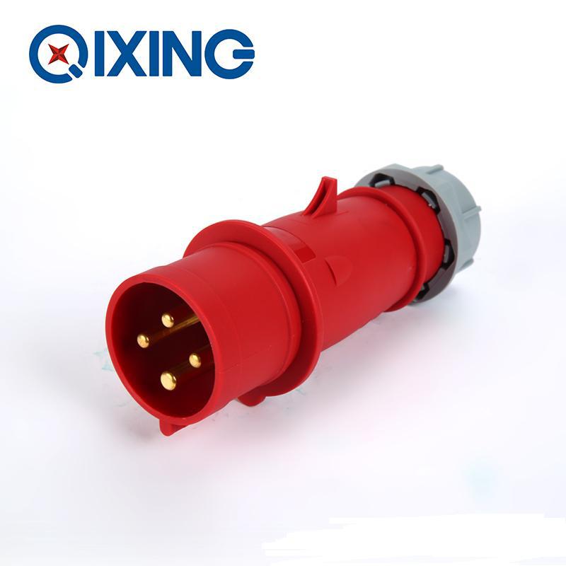 启星QX264 4芯32A IP44工业插头/工业插座/工业插头插座/防水插头