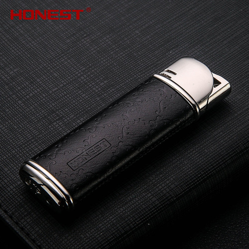 Baicheng New Creative Personalized Direct Gas Lighter Portable Metal Lighter with Exquisite Gift Box Wholesale