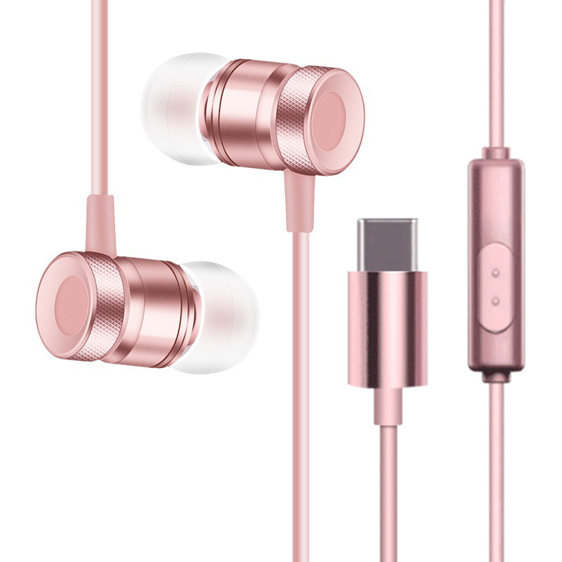 Factory Direct Sales Metal Earphones In-Ear Letv Earphones Type-C Plug Suitable for Nut Pro M6 Wholesale Factory Direct Sales Metal Earphones In-Ear Letv Earphones Type-C Plug Suitable for Nut Pro M6 Wholesale
