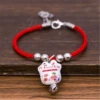 Red rope bracelet, protective amulet