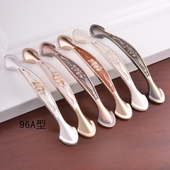 鋅合金拉手櫃門現代簡約櫥櫃拉手歐式抽屜拉手仿紅青古銅拉手加厚