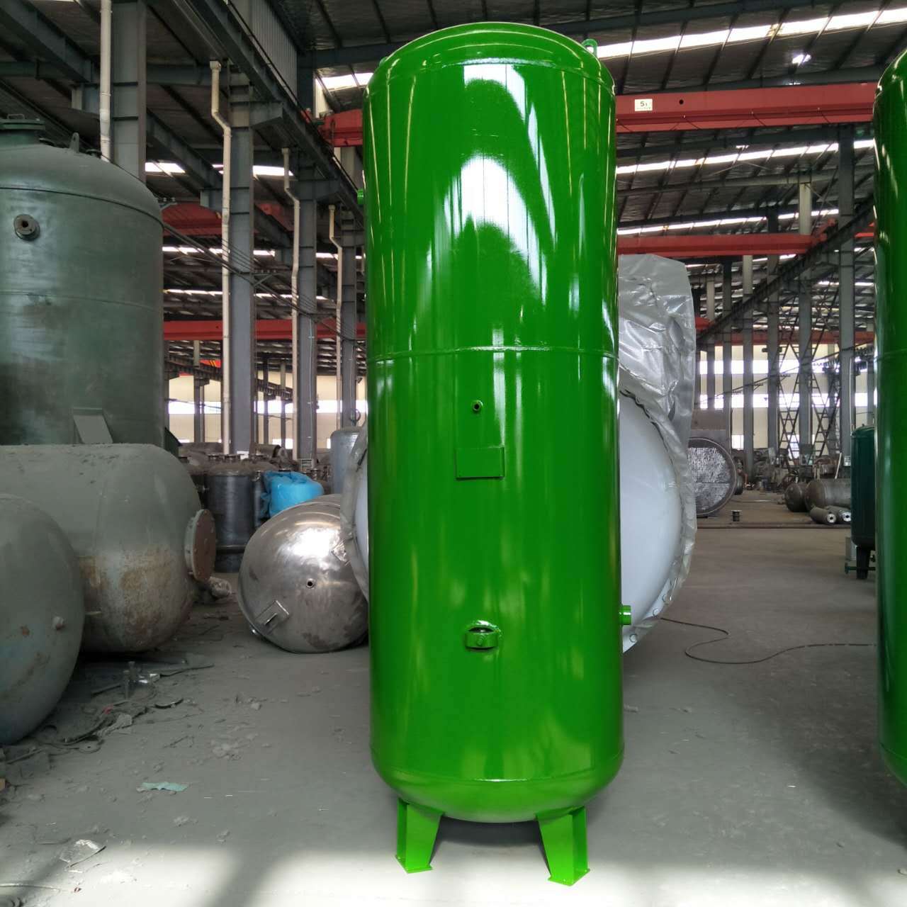 不锈钢氧气缓冲罐蒸汽缓冲罐喷砂罐5立方空气储气罐氮气分气缸