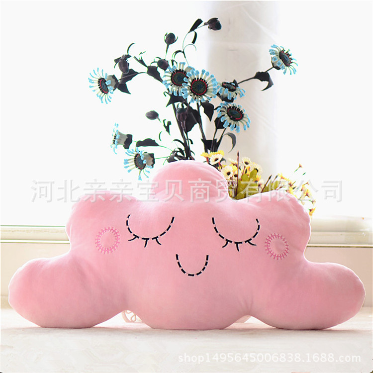 Estrella Luna super suave algodón almohada cojín de peluche cara sonriente nube sofá Sala decoración la ventana al por mayor