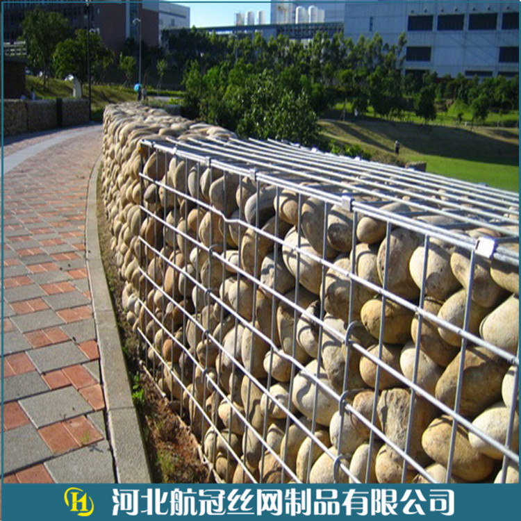 园林景观电焊石笼网景观生态护坡石园艺石笼网箱格宾石笼