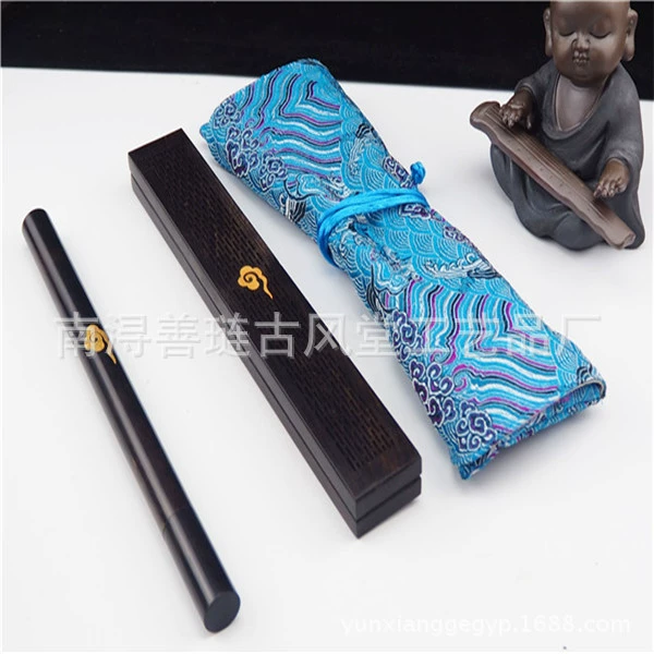 Античный зал фиолетовый ящик из сандалового дерева деревянная нить трубка для благовоний тканевый мешок 2 предмета коробка для благовоний трубка для благовоний прямые поставки с завода