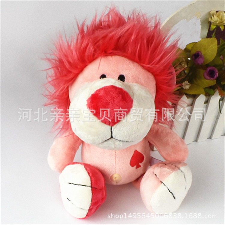 Comercio exterior serie de póquer rosa león elefante conejo perro muñeca juguete de peluche muñeca agarrar regalos al por mayor