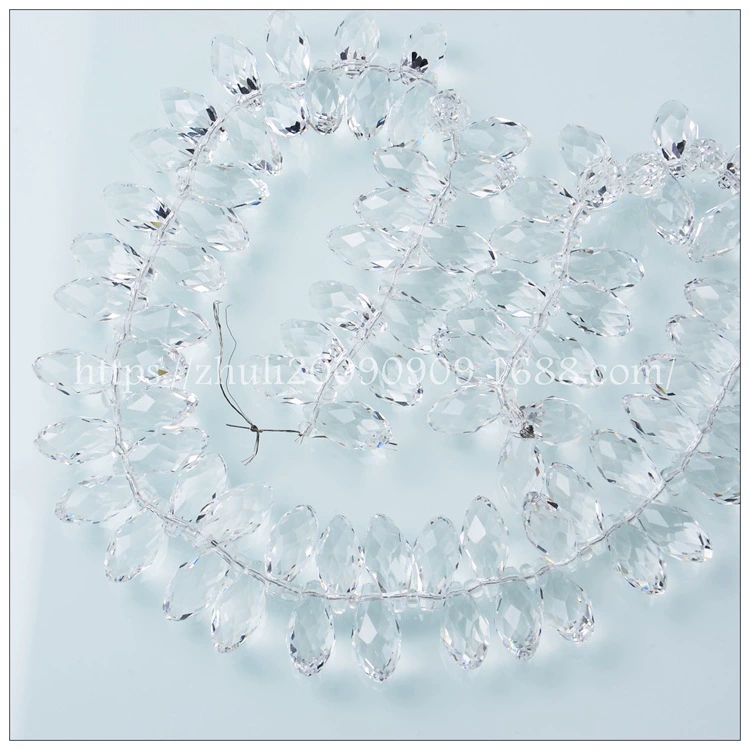 Water-Drop Crystal Beads (Yisuozhu) 6×12 mm, AB & Transparent Colors, DIY Jewelry Supplies