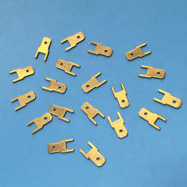 连接器PCB插片187款直插插片 黄铜镀锡焊片 防倒定位铜片接地片