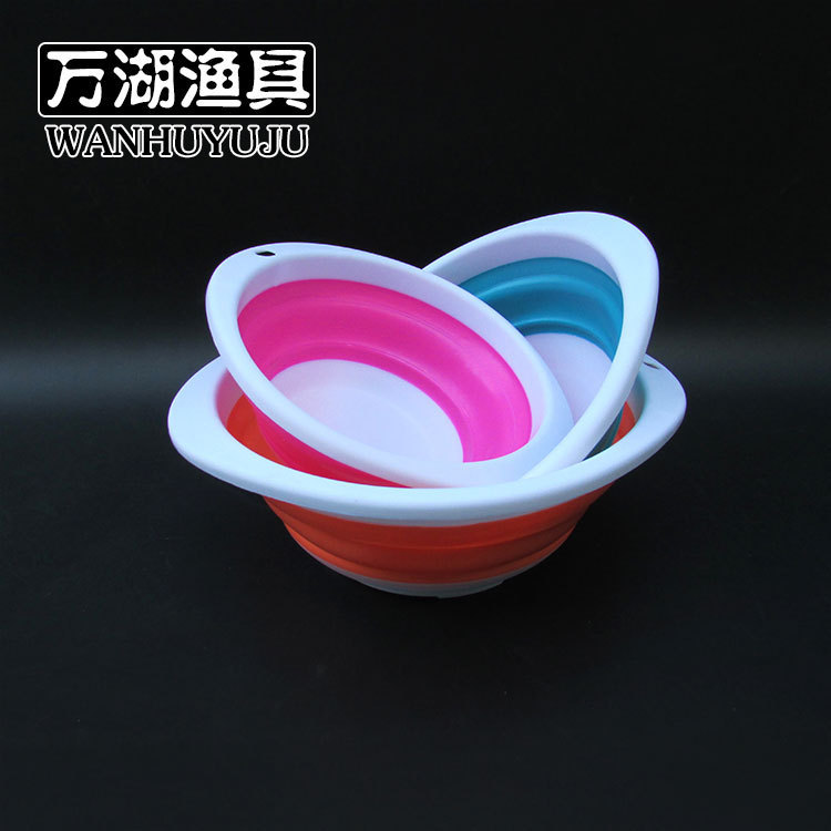 Fishing gear fishing supplies Soft Bait basin open bait Basin Fishing bait basin rubber soft bowl foldable bait mixing basin