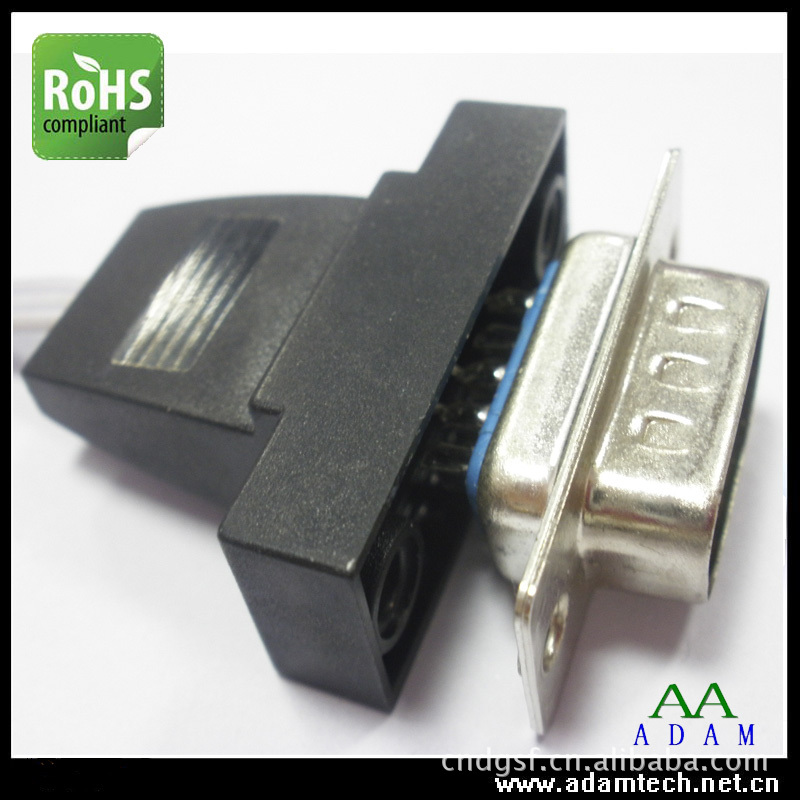 D-SUB����������ֱ���ܽ����DB9/15/25/37P��/ĸͷ����ʽ���ٿ�