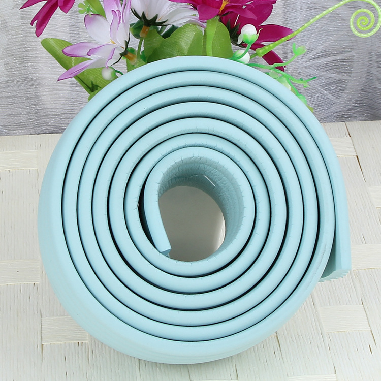 Biru muda / Lebar 80mm * tebal 8mm * panjang 2 m, dengan perekat dua sisi panjang 4 m