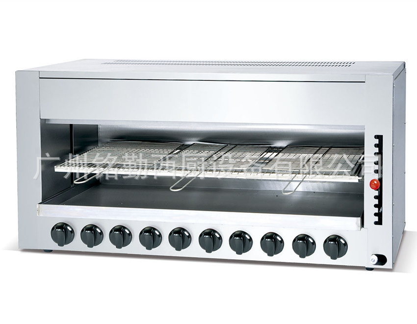 商用十头燃气红外线面火炉 烧烤炉 燃气烤箱 商用烤鱼炉 烤肉炉