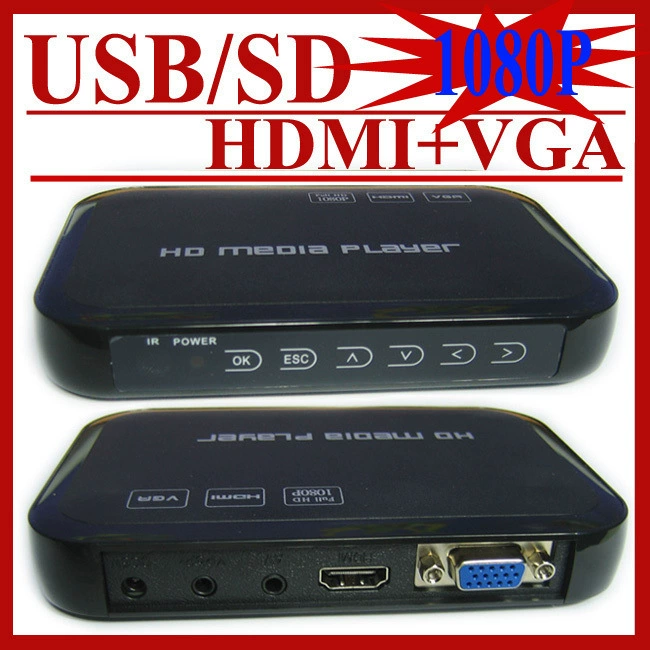 HDMI Многофункциональный мультимедийный аудио и видео USB флэш-диск мобильный жесткий диск HD 1080P видеоплеер старомодный телевизионное вещание
