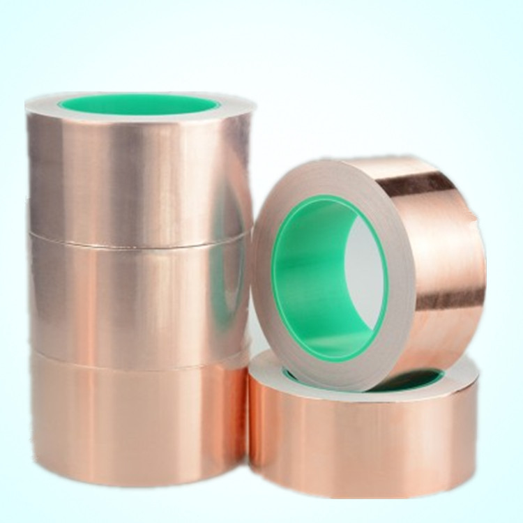 双导铜箔胶带 纯铜自粘双面导电铜箔胶 导电散热屏蔽胶带30米长