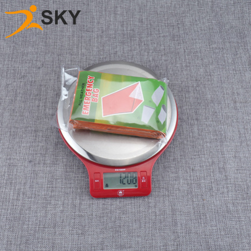 Shengkai Manufacturer Outdoor Lightweight and Portable Emergency First Aid Insulating and Keeping Warm Lifebuoy PE Orange Sleeping Bag Wholesale