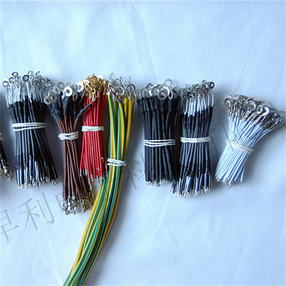 厂家供应2.5接地环端子线3.2太阳环地线4.2园环线束O型线耳加工