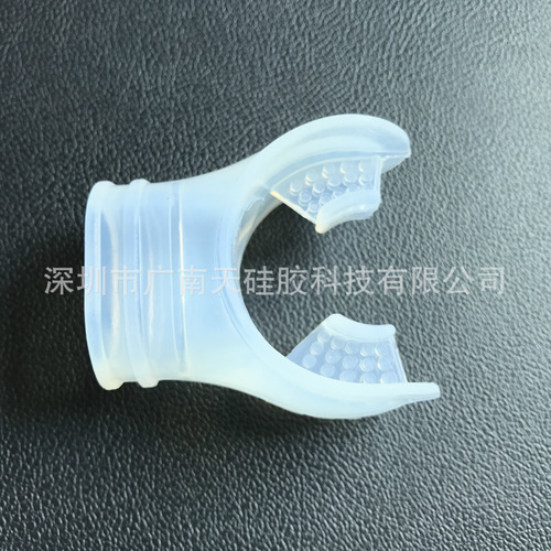Factory supplies, diving snorkel, open-circuit scuba type, transparent silicone mouthpiece