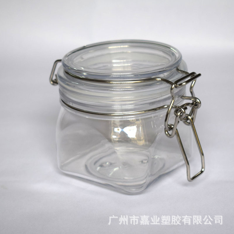 爆款食品级PET密封罐350ml化妆品包装瓶 面膜罐 食品储存罐蜂蜜罐