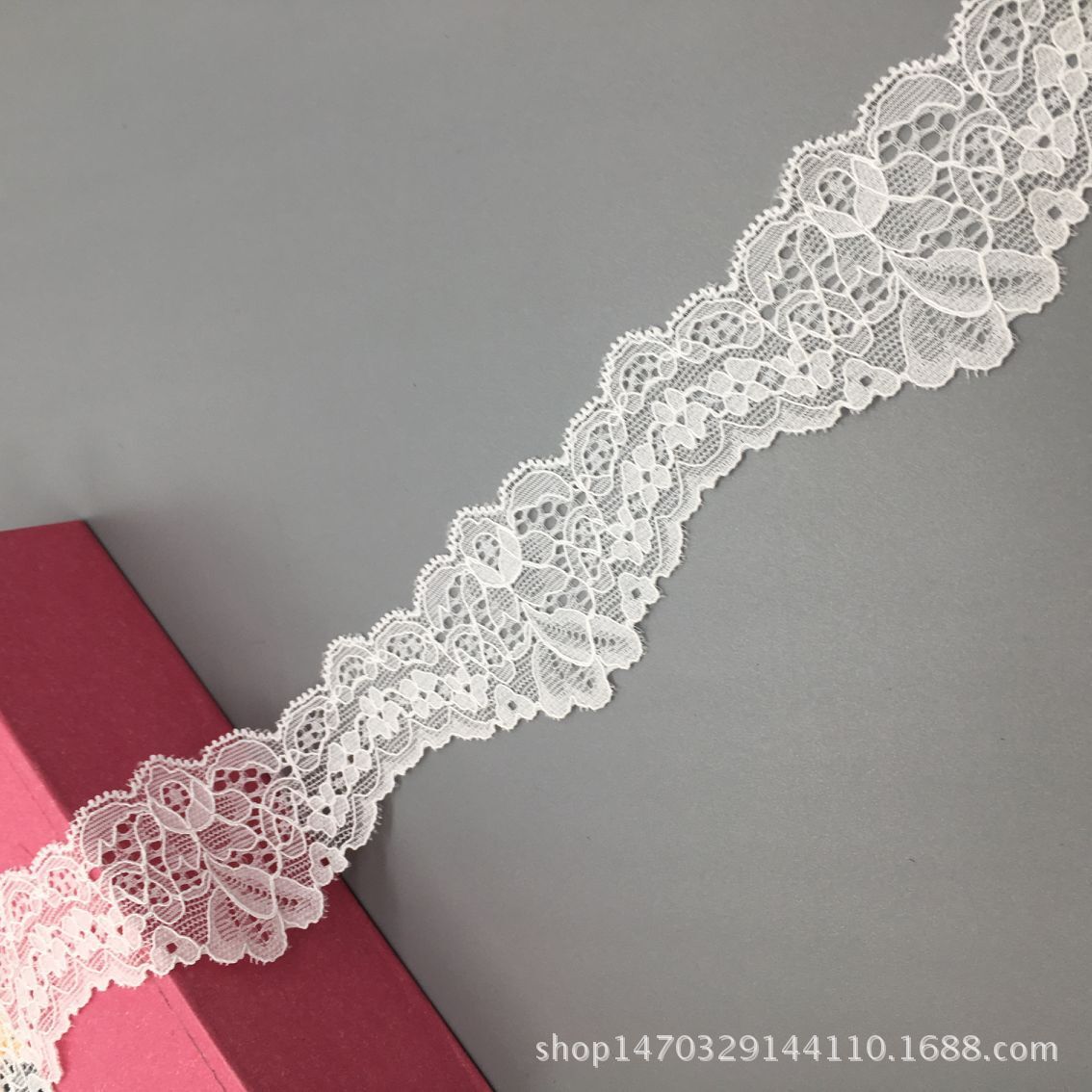 厂家直销现货批发4.5cm弹力蕾丝小边花边好质量花边蕾丝