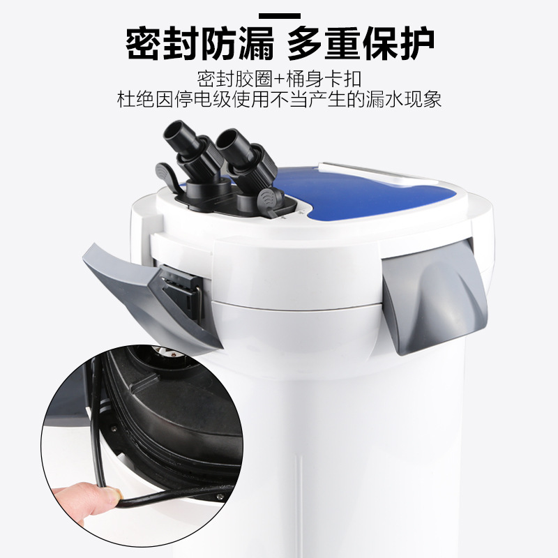 Inverter filter bucket cylinder filter Aquarium outer mute grass tank large fish tank equipment HW-3000 3