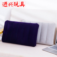 办公室植绒充气午睡趴睡枕头抱枕定 做旅行航空露营睡枕批发