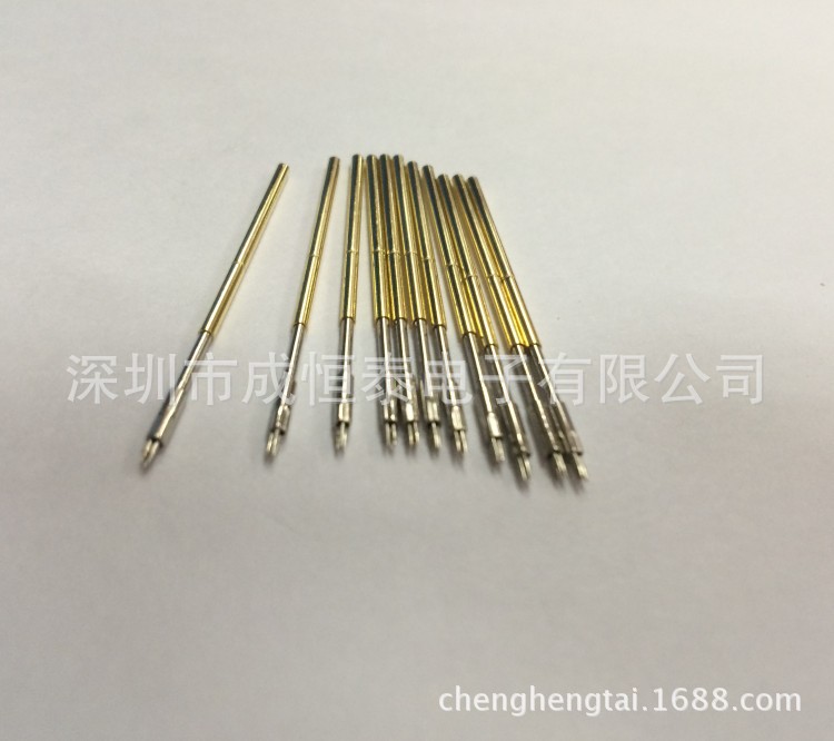 华荣探针1.7弹簧测试针 P100-M3 三尖型镀镍 PCB板探针  质量保证