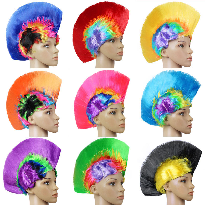 Masquerade Wig Wholesale Fan Funny Funny Colorful Fluffy Punk Crown Hair Style Party Halloween Masquerade Wig Wholesale Fan Funny Funny Colorful Fluffy Punk Crown Hair Style Party Halloween