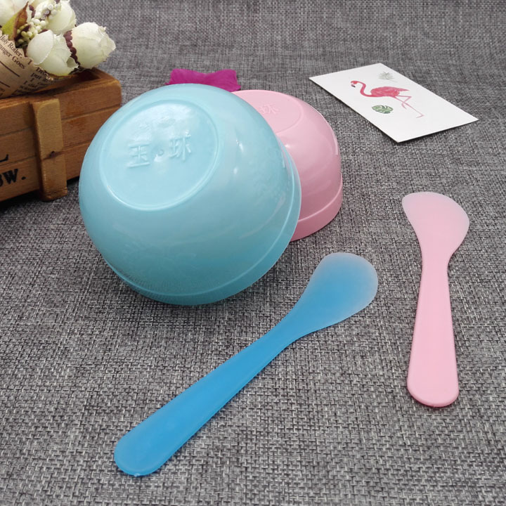 I1512 máscara tazón de dos piezas conjunto de herramientas de belleza de bricolaje dos en uno máscara tazón palo 2 yuanes tienda de regalos