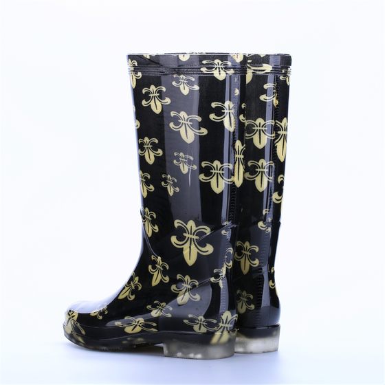 Women's rain shoes high tube non-slip wear-resistant waterproof planting shoes high water shoes adult fashion rain rubber boots factory price wholesale