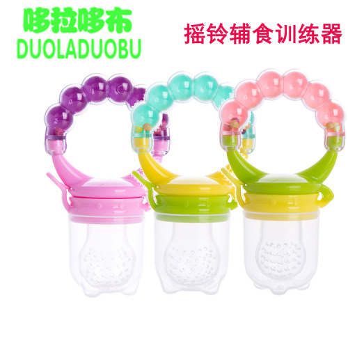 Dora the Explorer Baby Nutrition Fruit Snack Rattles Trainer, Chewy Fun, Biting Pouch, Model 6109