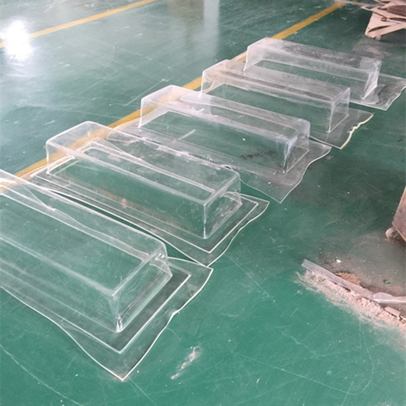 PVC吸塑加工透明吸塑水箱 亚克力有机玻璃吸塑球灯罩厚片吹塑颜色