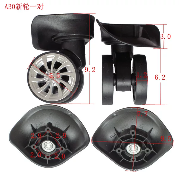 A30 trolley case wheel accessories universal wheel caster suitcase luggage bag accessories wheel universal wheel wholesale