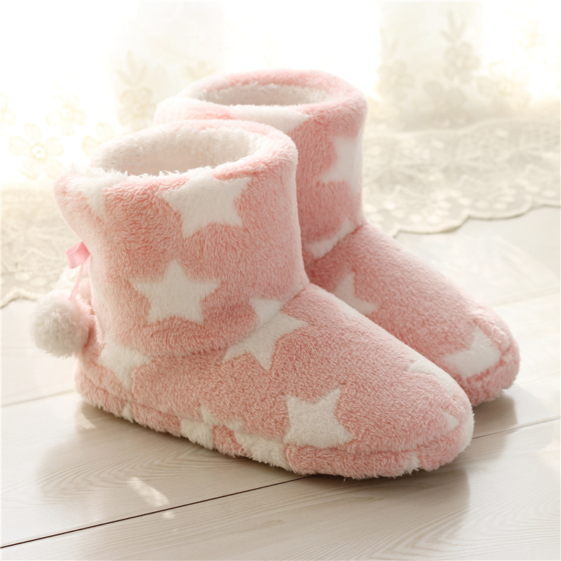 Add velvet warm snow boots Women's Home boots winter cotton bag with indoor Mao Mao shoes manufacturers wholesale