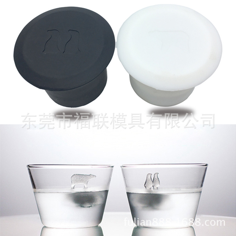 Suministro de Europa y América del mercado Pingüino oso Polar Cube de Hielo monos de Hielo Polar de Hielo DIY Cubo de Hielo palo de silicona molde de Hielo