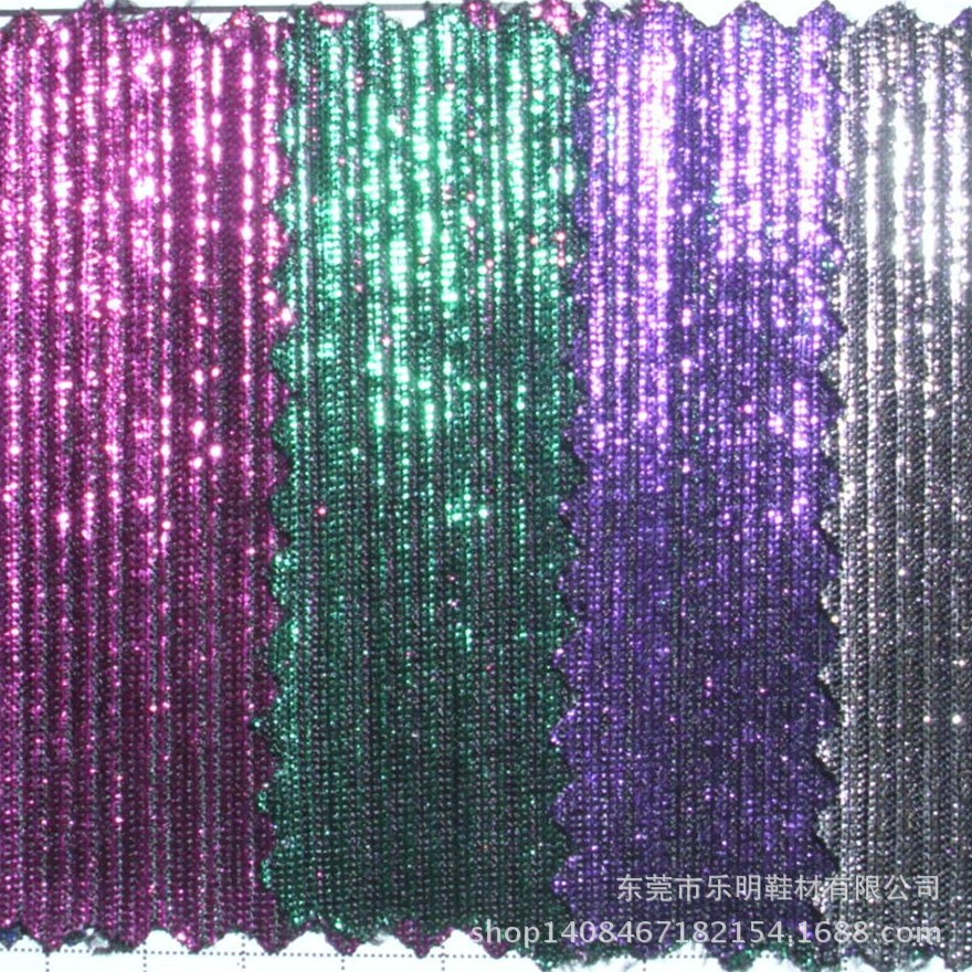MB7296 Fashion Shiny Knitted Gold and Silver Ice Silk Straight Striped Stage Cloth Leggings Cloth Shoes Cloth Clothing Cloth