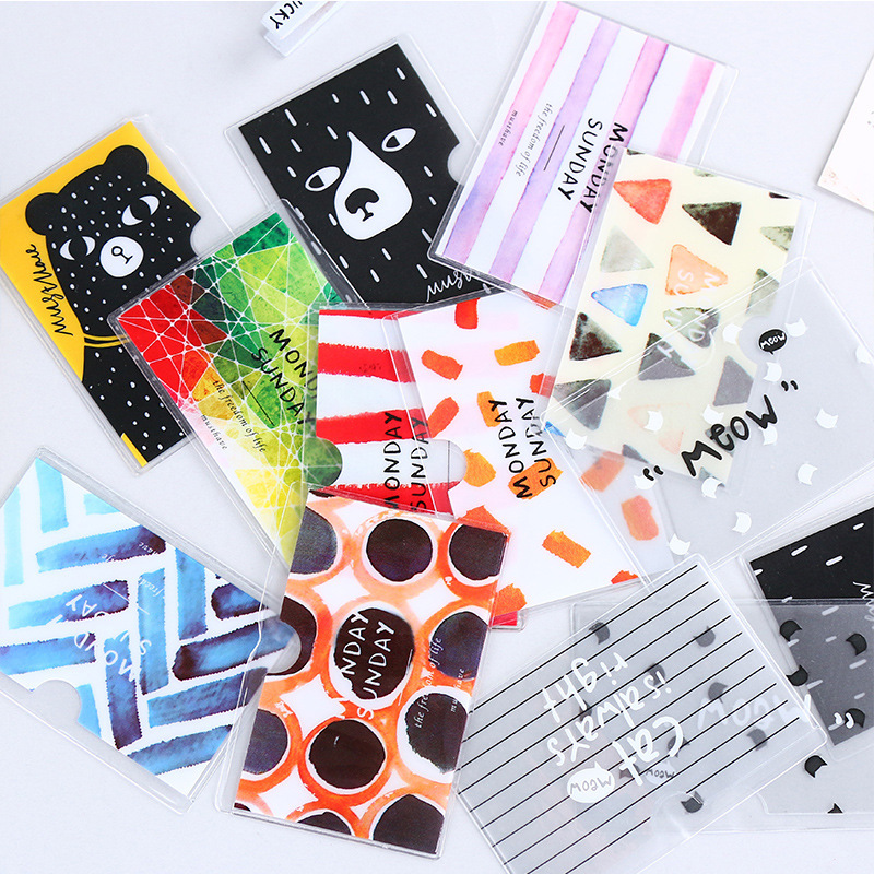 Bus Card, Student Meal Card, Bank Card Protective Cover, Pvc Translucent Frosted Waterproof Card Holder, Fresh Style Card Holder