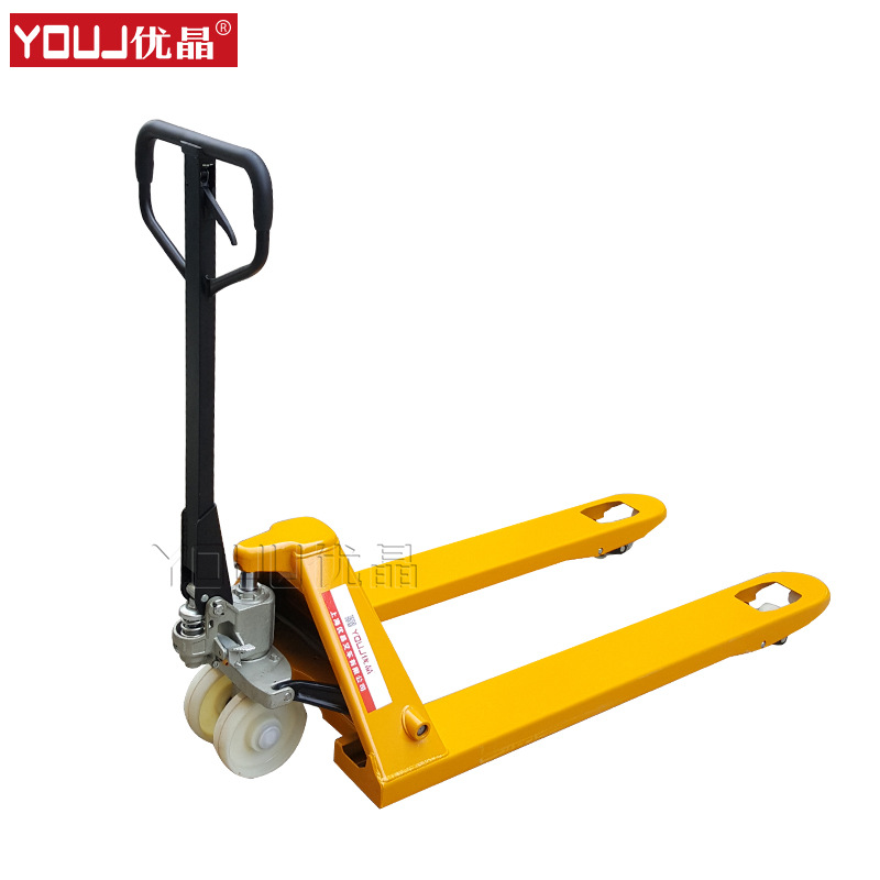 上海优晶液压搬运车 手动液压托盘搬运车3T 液压叉车 地牛