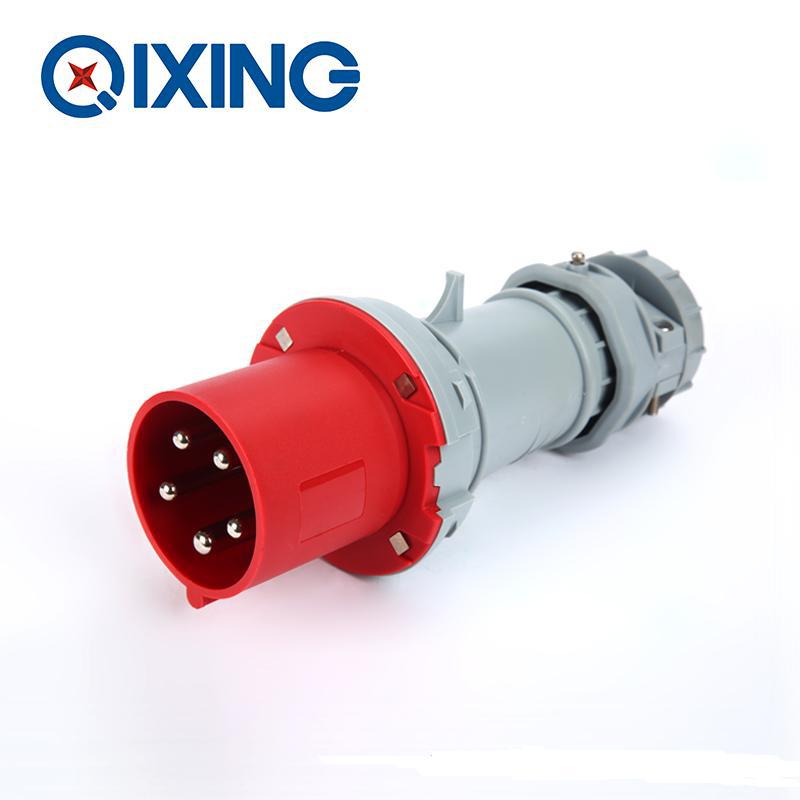 启星QX1235 5芯63AIP44工业插头/工业插座/工业插头插座/防水插头