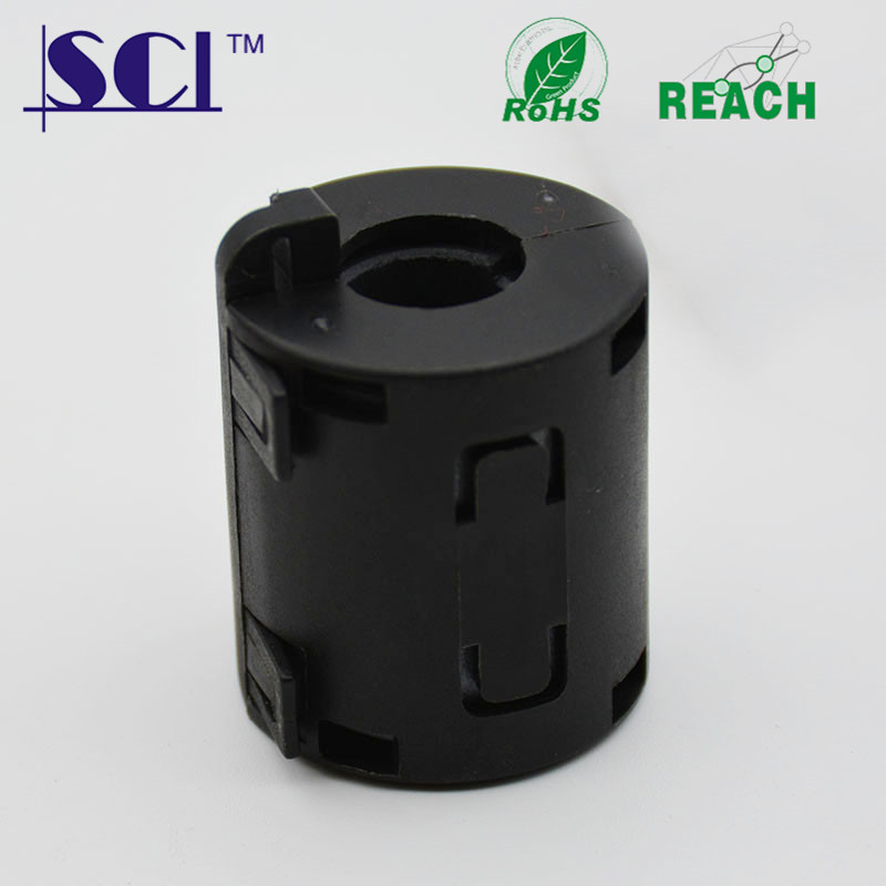 SCUF-130A 高频抗高阻抗圆柱带耳朵卡扣式EMI镍锌线材专用磁环