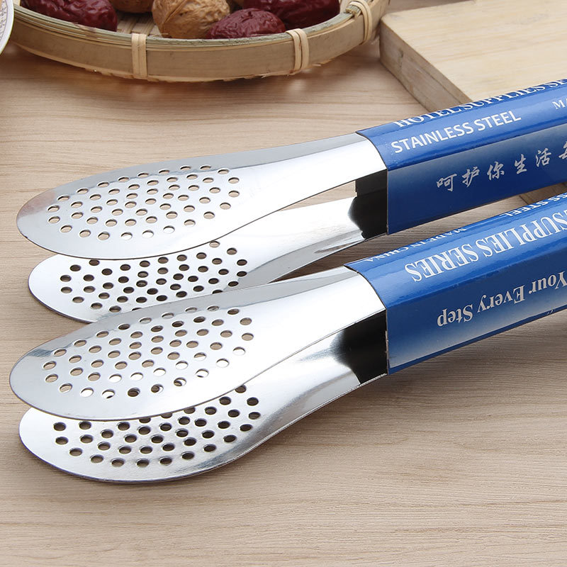 Clip de alimentos de acero inoxidable malla fina clip de pan clip de barbacoa clip de filete clip de comida buffet clip puede fijar logotipo