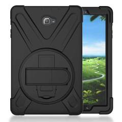 適用三星P585海盜王硅膠PC防震防摔平板保護殼 旋轉支架P580皮套