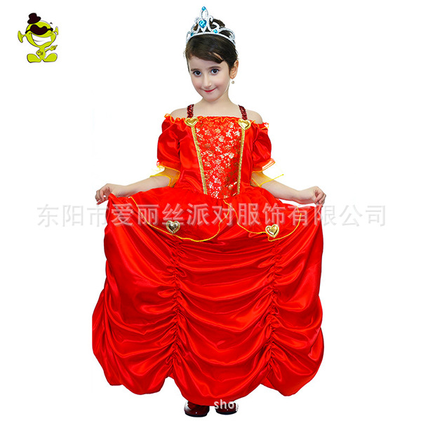 Niña niños princesa vestido niñas princesa Europea etapa rendimiento partido traje Cosplay Halloween
