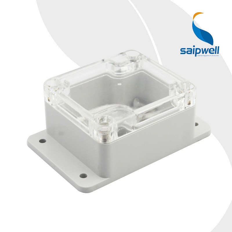 斯普威尔 防水接线盒 塑料防潮开关盒 F20-2T带固耳透明防水盒