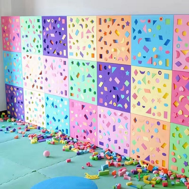 Geometric constructor for kindergarten from foam
