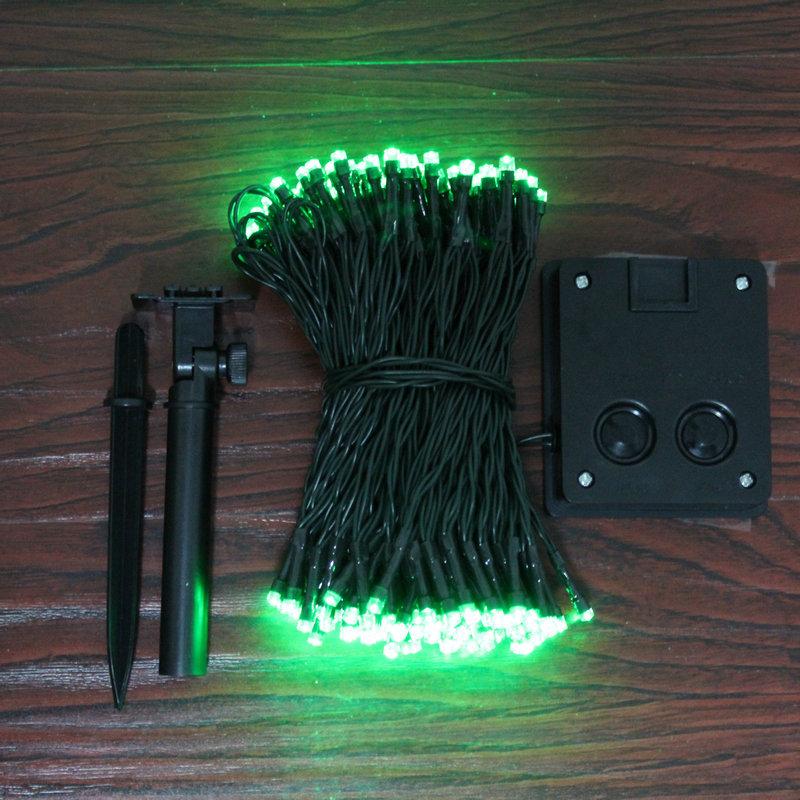 En stock suministro solar Cadena de luz LED pequeñas luces de colores Festival de Navidad patio luces decorativas al aire libre barra de luz impermeable