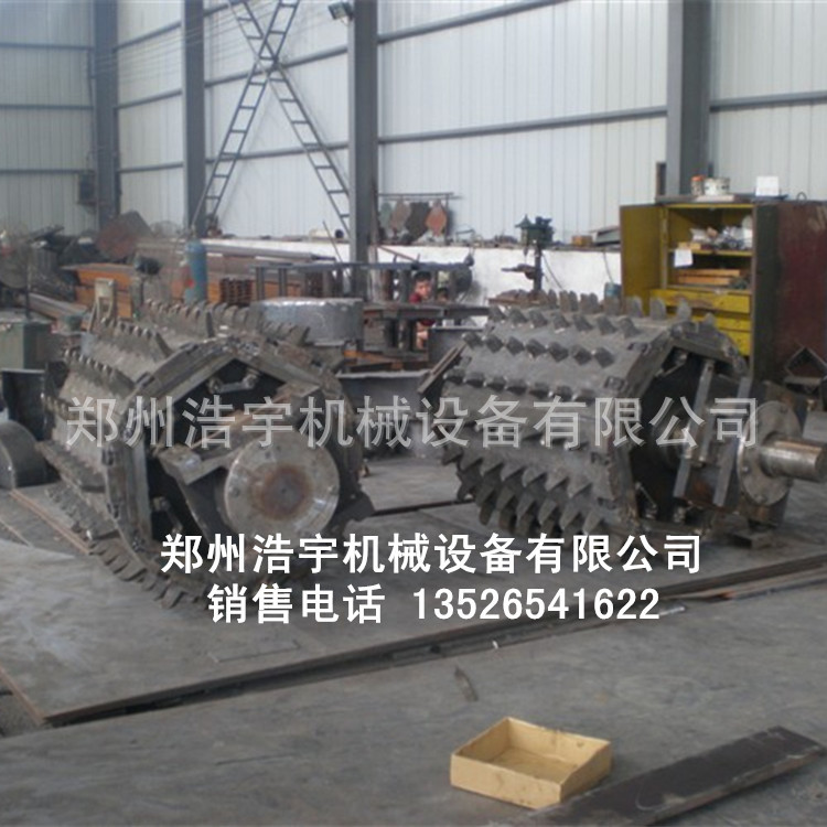浩宇机械狼牙辊煤炭破碎机 齿辊式焦炭破碎机 双辊石膏白灰破碎机