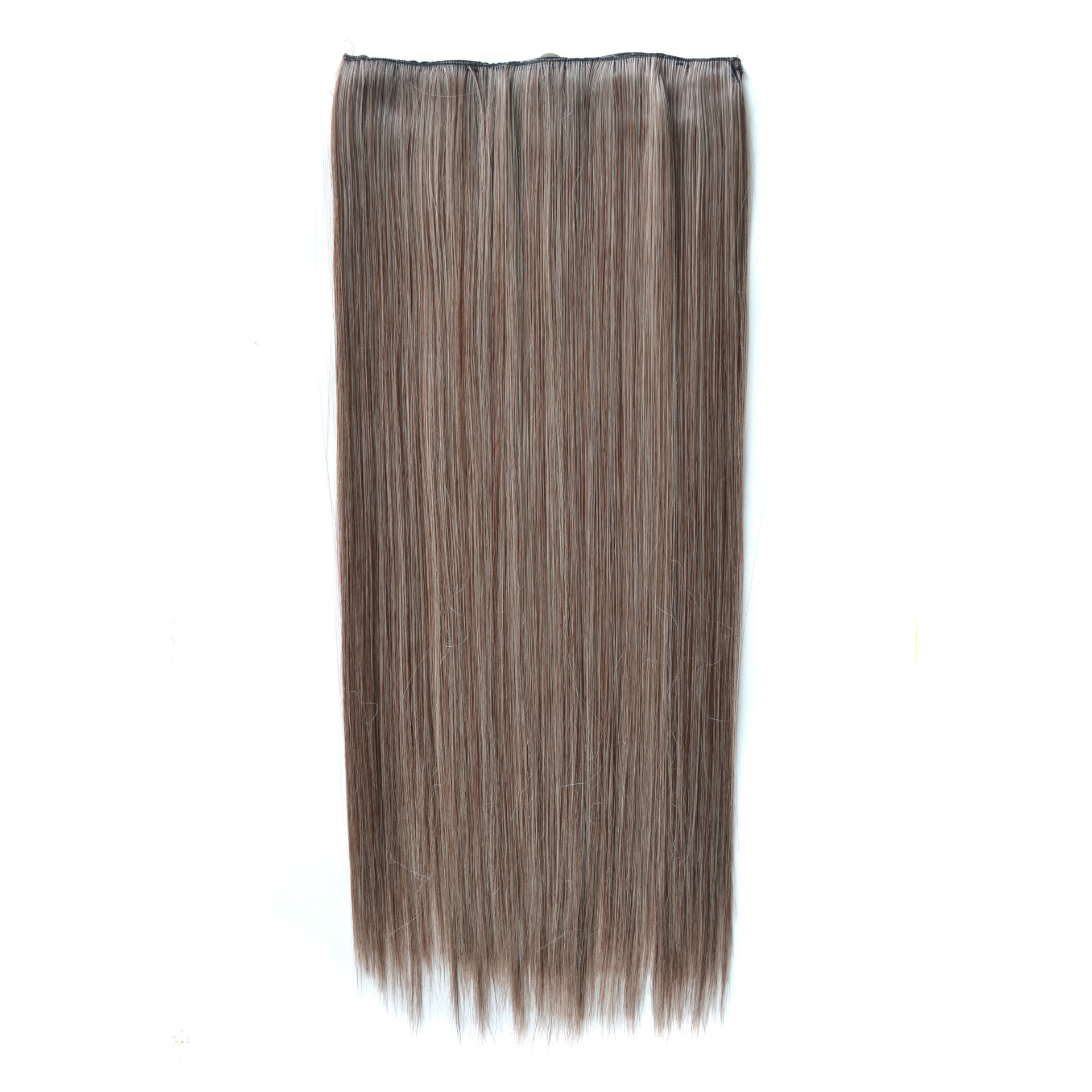 Pieza de peluca europea y americana pieza de Peluca de cinco tarjeta pieza de extensión de cabello clip de cinco pieza de Peluca de cabello largo y recto pieza de extensión de cabello peluca sin costuras pieza de extensión de cabello