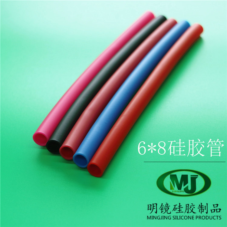 厂家生供应硅胶管 多彩硅胶管  彩色硅胶管  6*8食品级