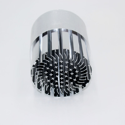 厂家直销冷锻散热器LED冷锻一体化光面导轨灯外壳 冷锻导轨灯外壳